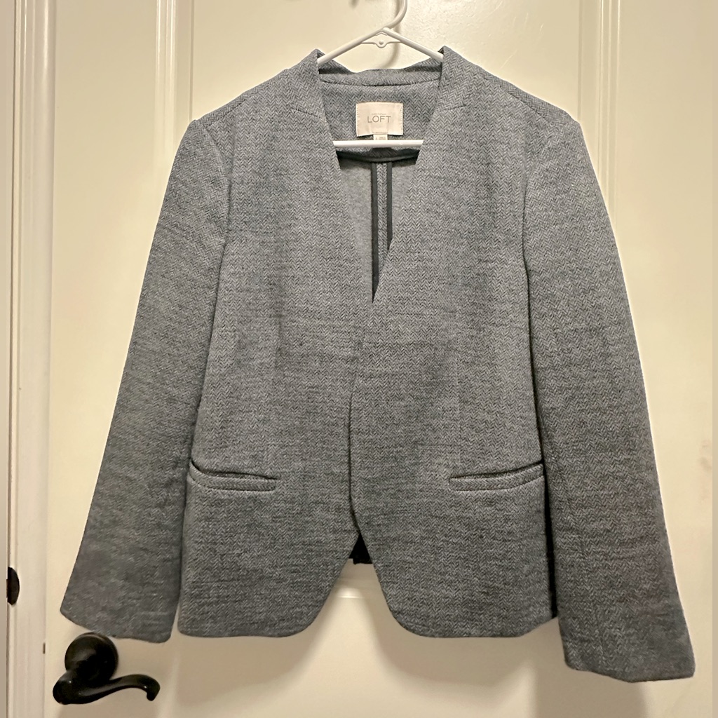 Women’s Ann Taylor Loft Tweed Blazer. Size L. Euc.